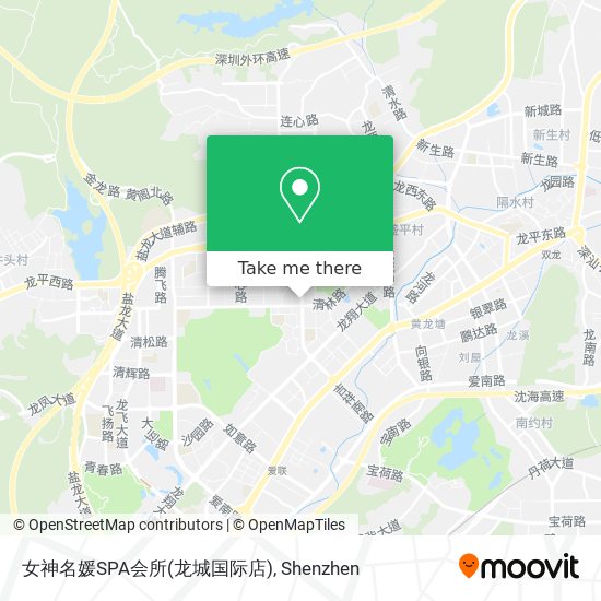 女神名媛SPA会所(龙城国际店) map