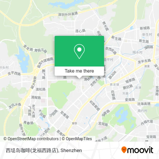 西堤岛咖啡(龙福西路店) map