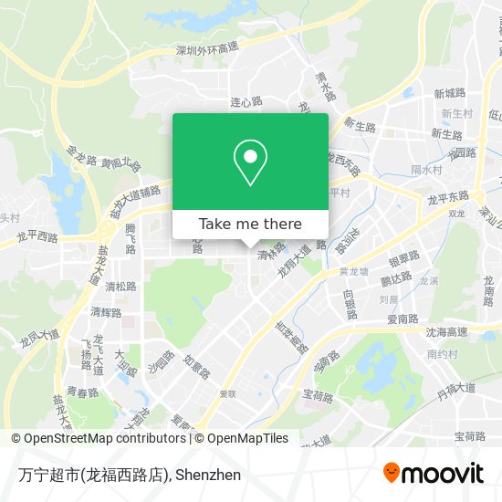 万宁超市(龙福西路店) map