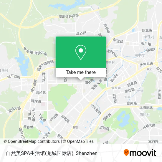 自然美SPA生活馆(龙城国际店) map