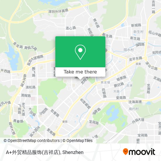 A+外贸精品服饰(吉祥店) map
