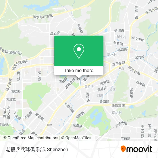 老段乒乓球俱乐部 map