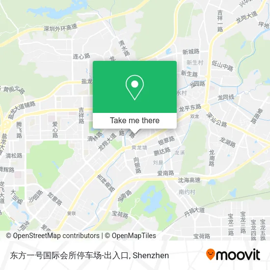 东方一号国际会所停车场-出入口 map