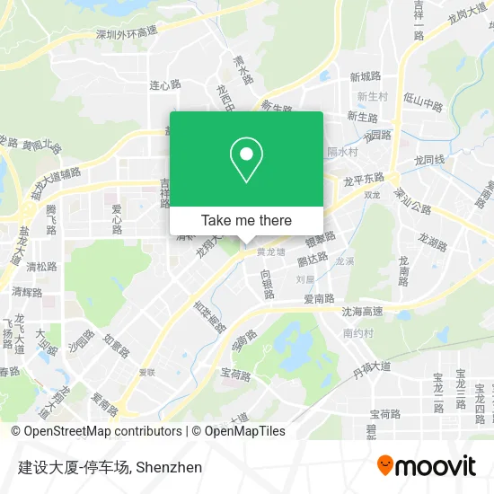 建设大厦-停车场 map