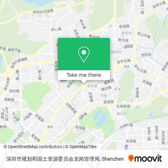 深圳市规划和国土资源委员会龙岗管理局 map