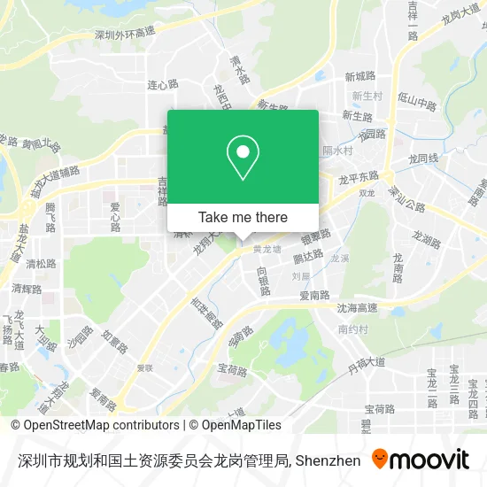 深圳市规划和国土资源委员会龙岗管理局 map