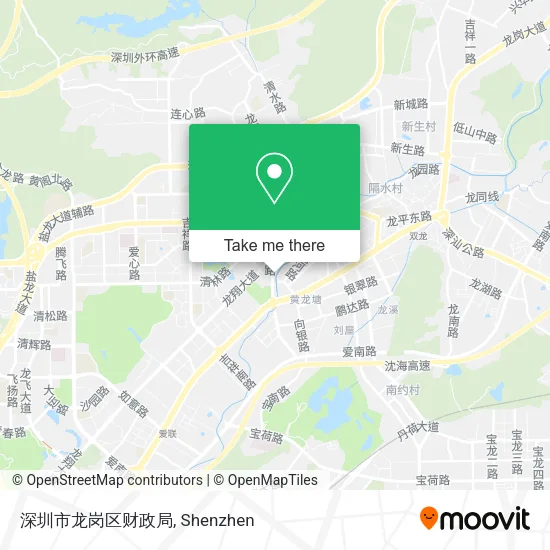 深圳市龙岗区财政局 map