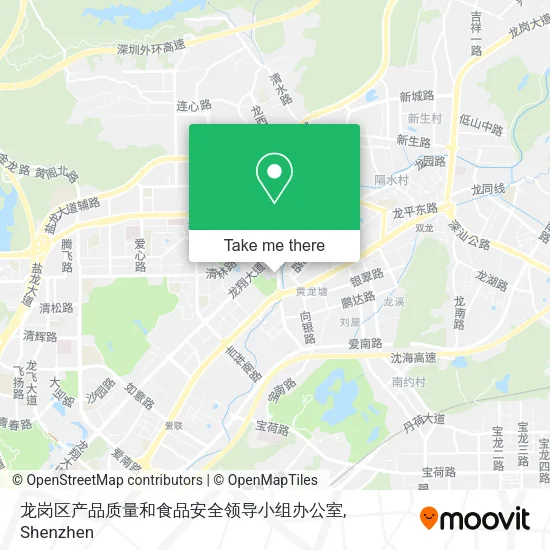 龙岗区产品质量和食品安全领导小组办公室 map