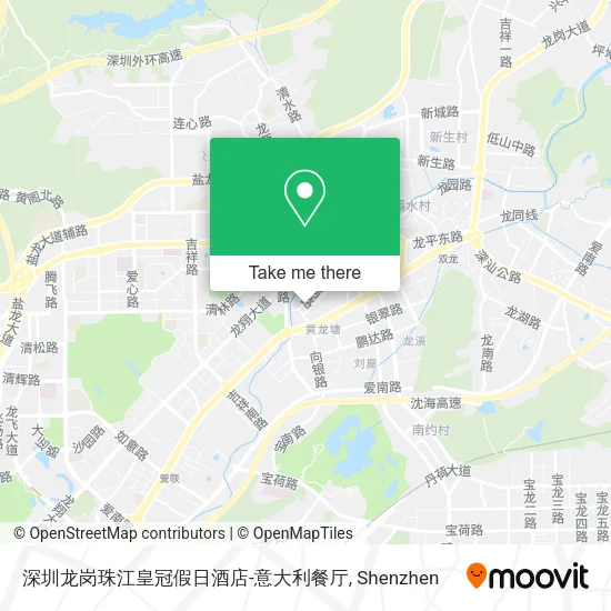 深圳龙岗珠江皇冠假日酒店-意大利餐厅 map
