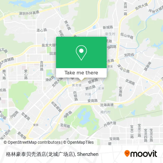 格林豪泰贝壳酒店(龙城广场店) map