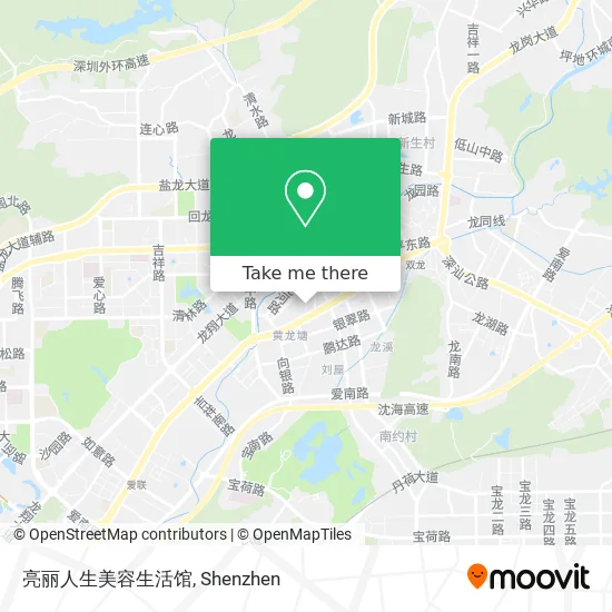 亮丽人生美容生活馆 map