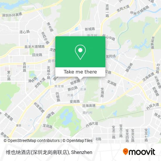 维也纳酒店(深圳龙岗南联店) map