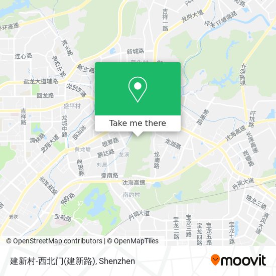 建新村-西北门(建新路) map