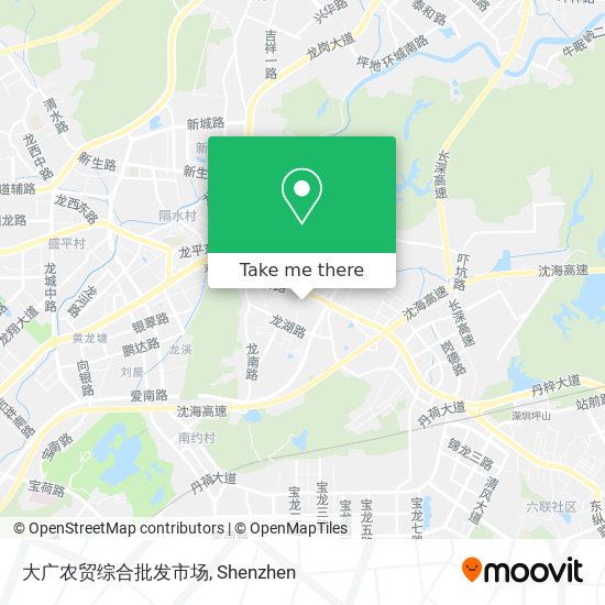 大广农贸综合批发市场 map