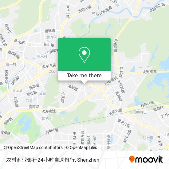 农村商业银行24小时自助银行 map