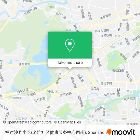 福建沙县小吃(老坑社区健康服务中心西南) map