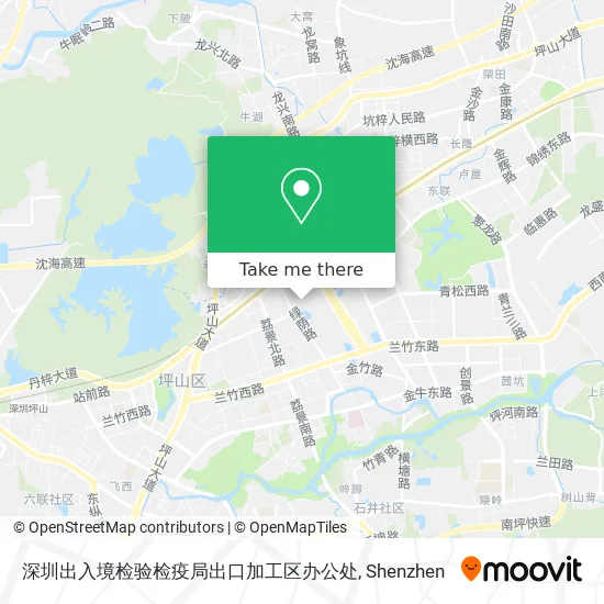 深圳出入境检验检疫局出口加工区办公处 map