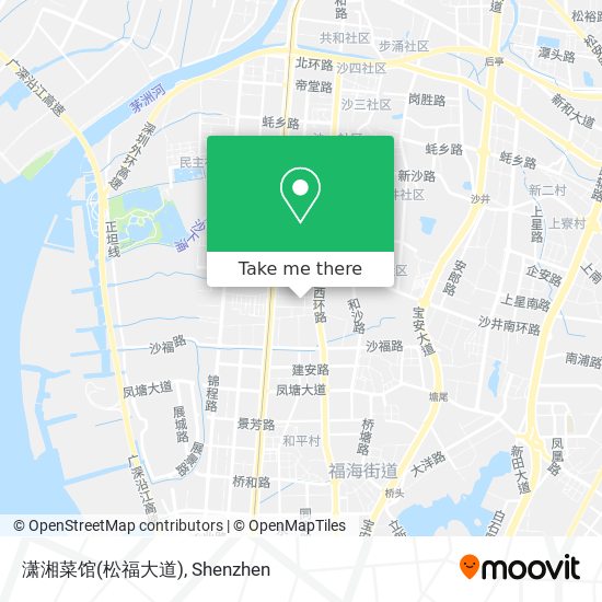 潇湘菜馆(松福大道) map