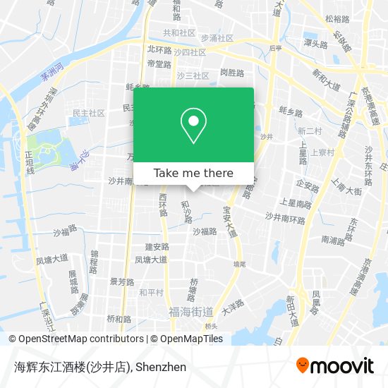 海辉东江酒楼(沙井店) map