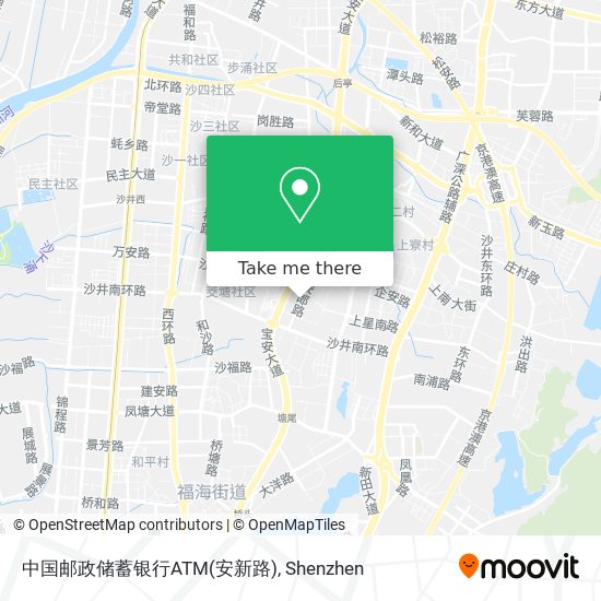 中国邮政储蓄银行ATM(安新路) map