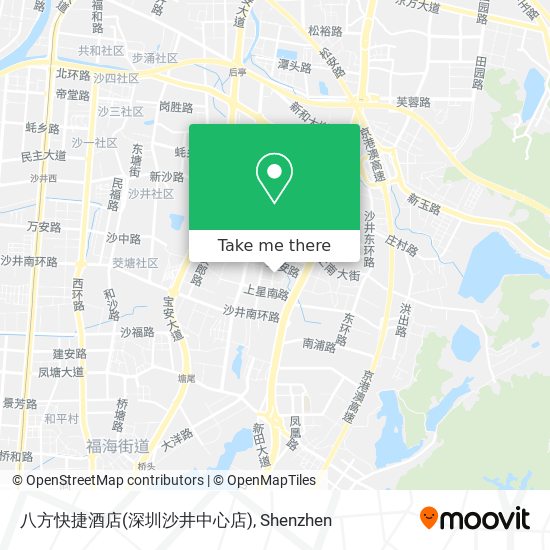 八方快捷酒店(深圳沙井中心店) map