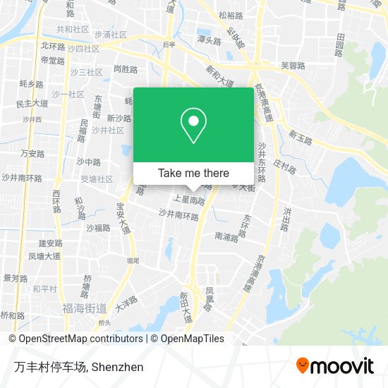 万丰村停车场 map