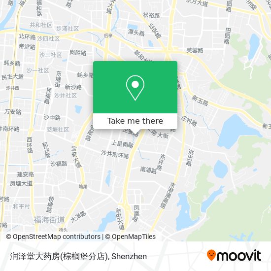 润泽堂大药房(棕榈堡分店) map