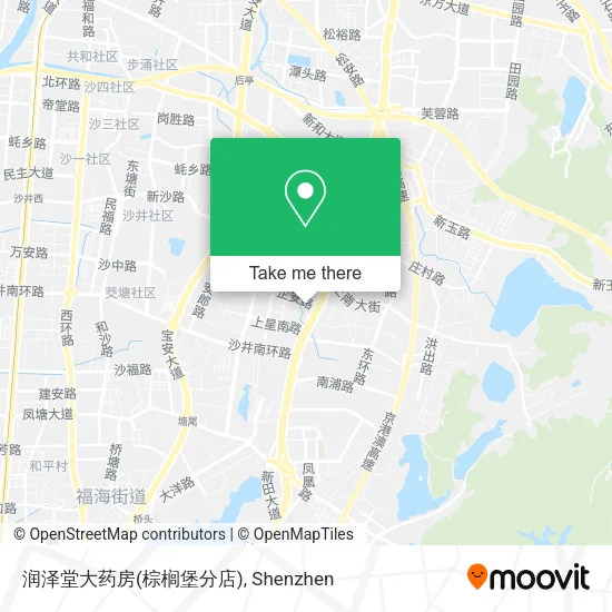 润泽堂大药房(棕榈堡分店) map