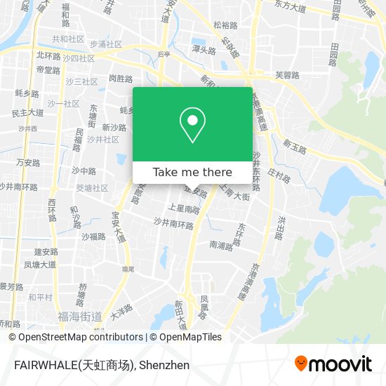 FAIRWHALE(天虹商场) map
