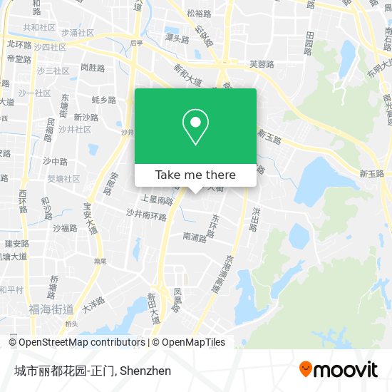 城市丽都花园-正门 map