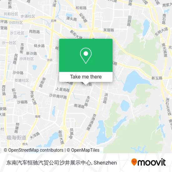 东南汽车恒驰汽贸公司沙井展示中心 map