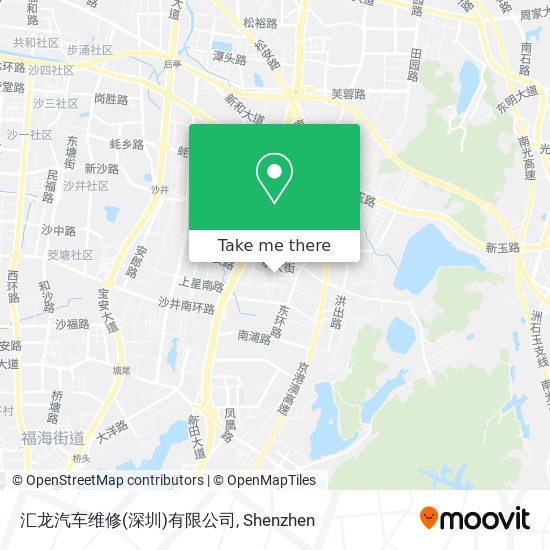 汇龙汽车维修(深圳)有限公司 map