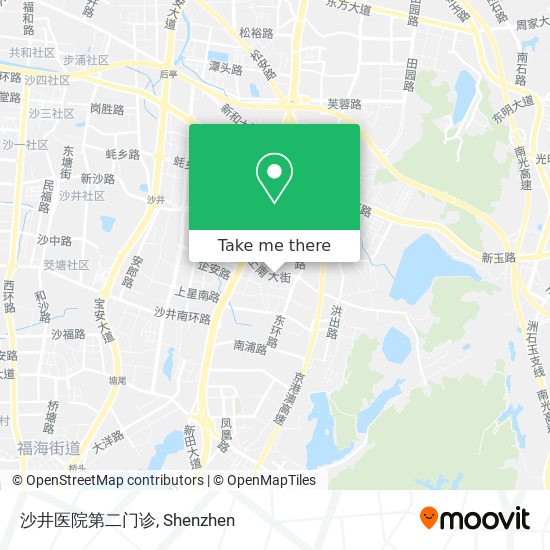 沙井医院第二门诊 map