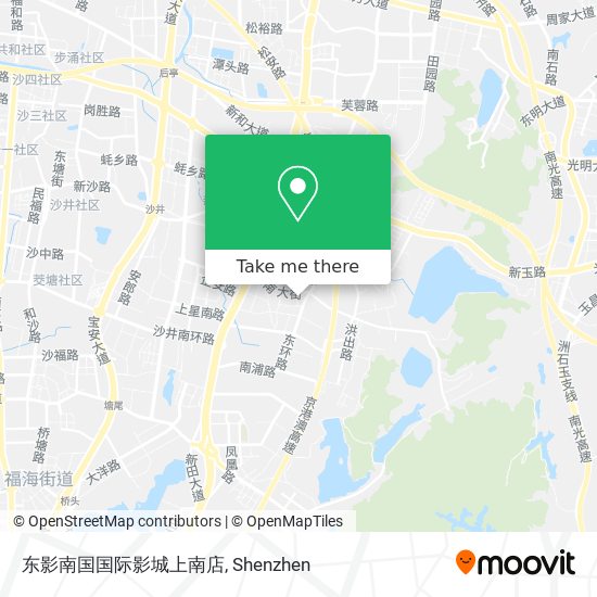 东影南国国际影城上南店 map