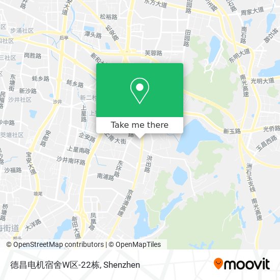 德昌电机宿舍W区-22栋 map