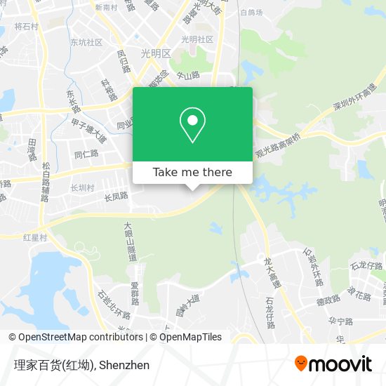 理家百货(红坳) map