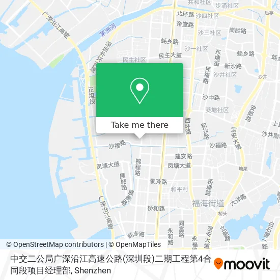 中交二公局广深沿江高速公路(深圳段)二期工程第4合同段项目经理部 map
