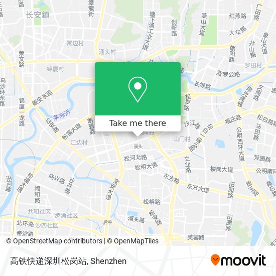 高铁快递深圳松岗站 map
