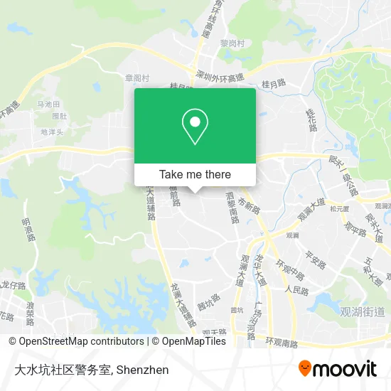 大水坑社区警务室 map