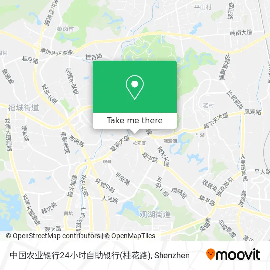 中国农业银行24小时自助银行(桂花路) map