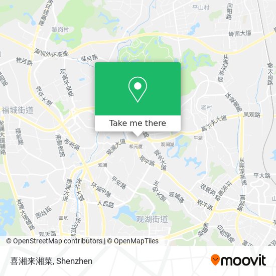喜湘来湘菜 map