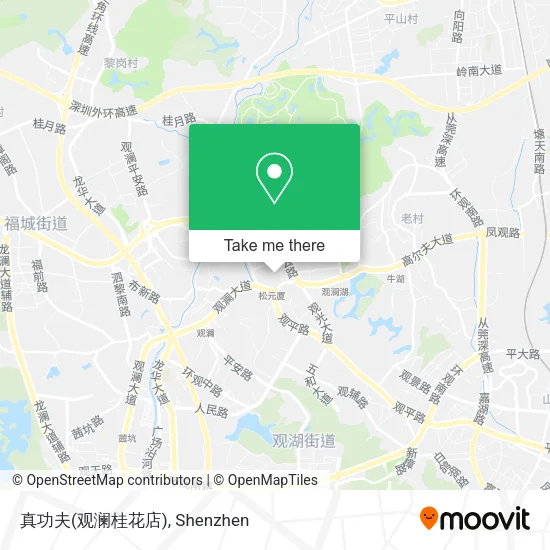 真功夫(观澜桂花店) map