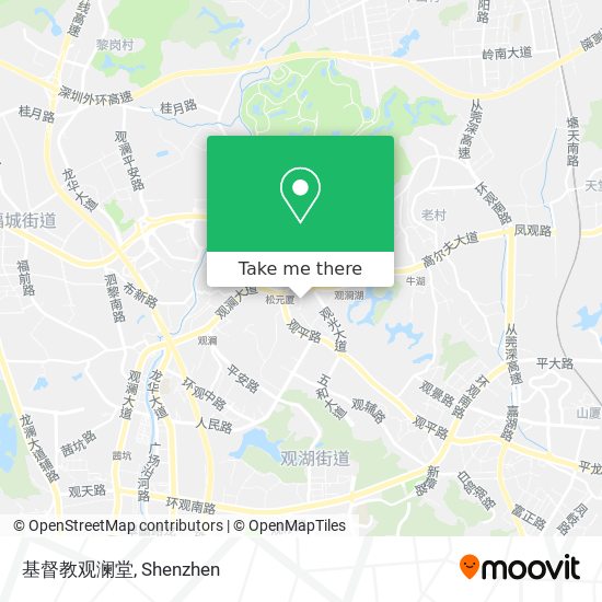 基督教观澜堂 map