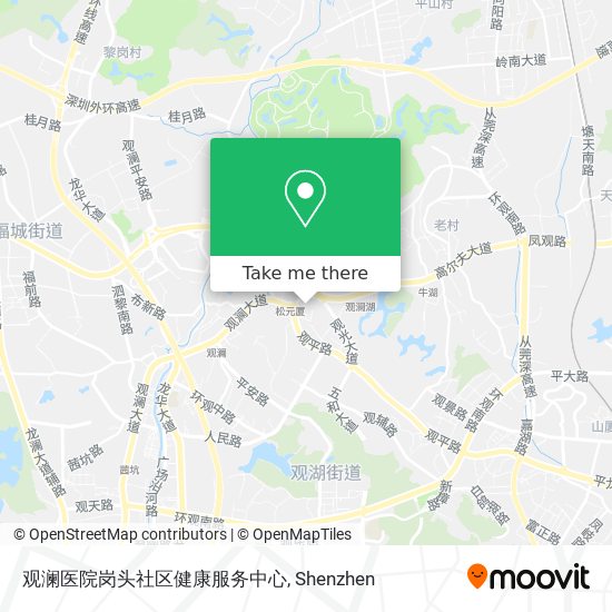 观澜医院岗头社区健康服务中心 map