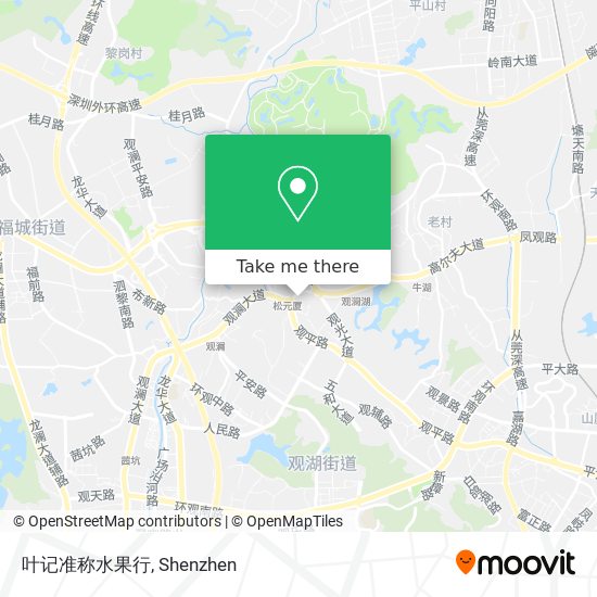 叶记准称水果行 map