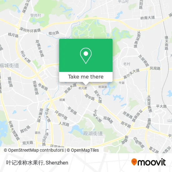 叶记准称水果行 map