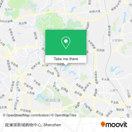 观澜湖新城购物中心 map