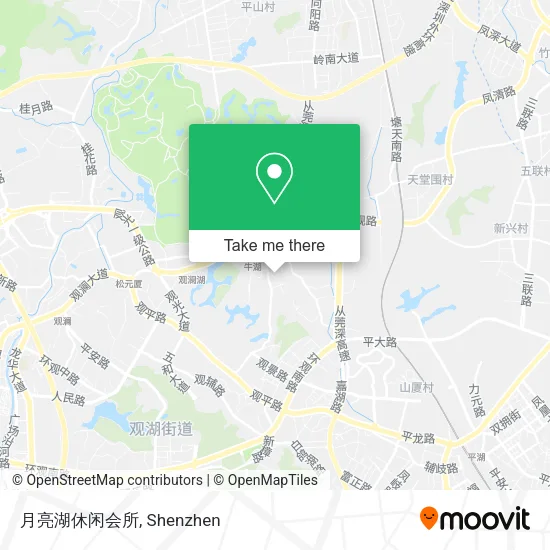 月亮湖休闲会所 map