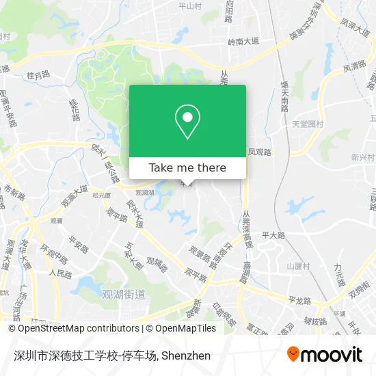 深圳市深德技工学校-停车场 map