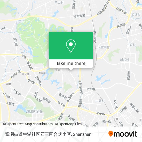 观澜街道牛湖社区石三围合式小区 map